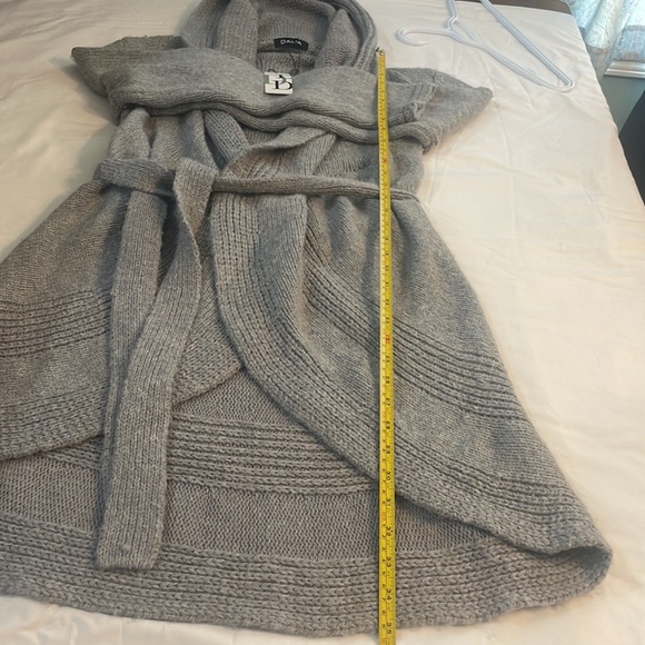 Dalia waterfall knitted cardigan Grey, business casual! - Picture 4 of 7